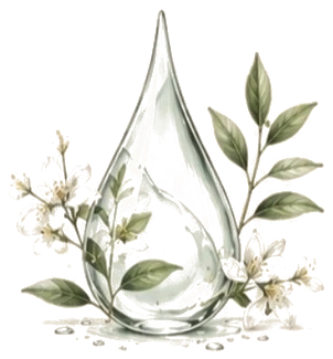 Hidrolato con flor de azahar y laurel